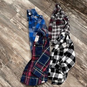 2T flannels/plaid button ups
